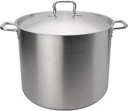 Browne Foodservice Elements 32 Quart Stainless Steel Stock Pot w/Cover, NSF