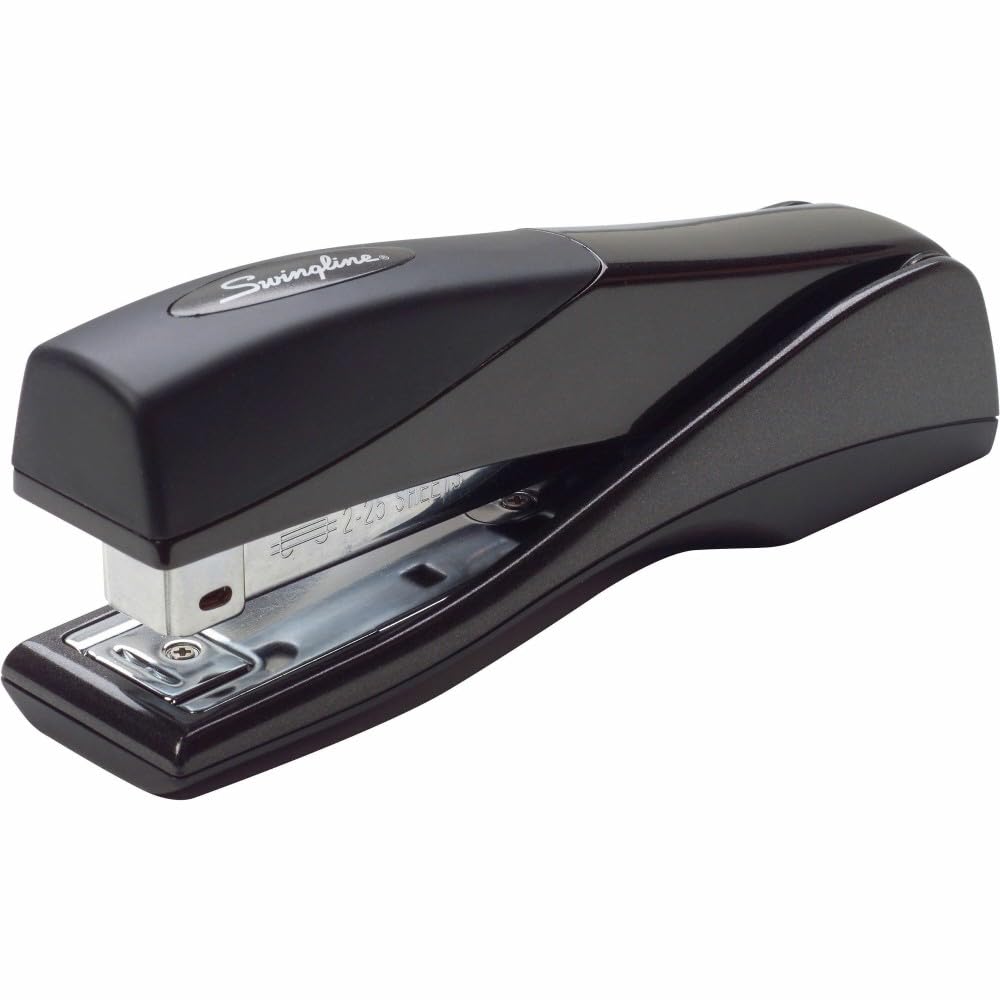 ® Optima™ Grip Full Strip Stapler by Swingline – 25, MetalRubber, Graphite, Model S7087810E