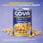Goya Garbanzo Bean / 15.5 Ounce (Pack of 24) / 24 Peas