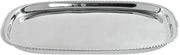 HUBERT Serving Tray with Gadroon Edge Stainless Steel Oblong - 17" L x 17" W x 3/4" H