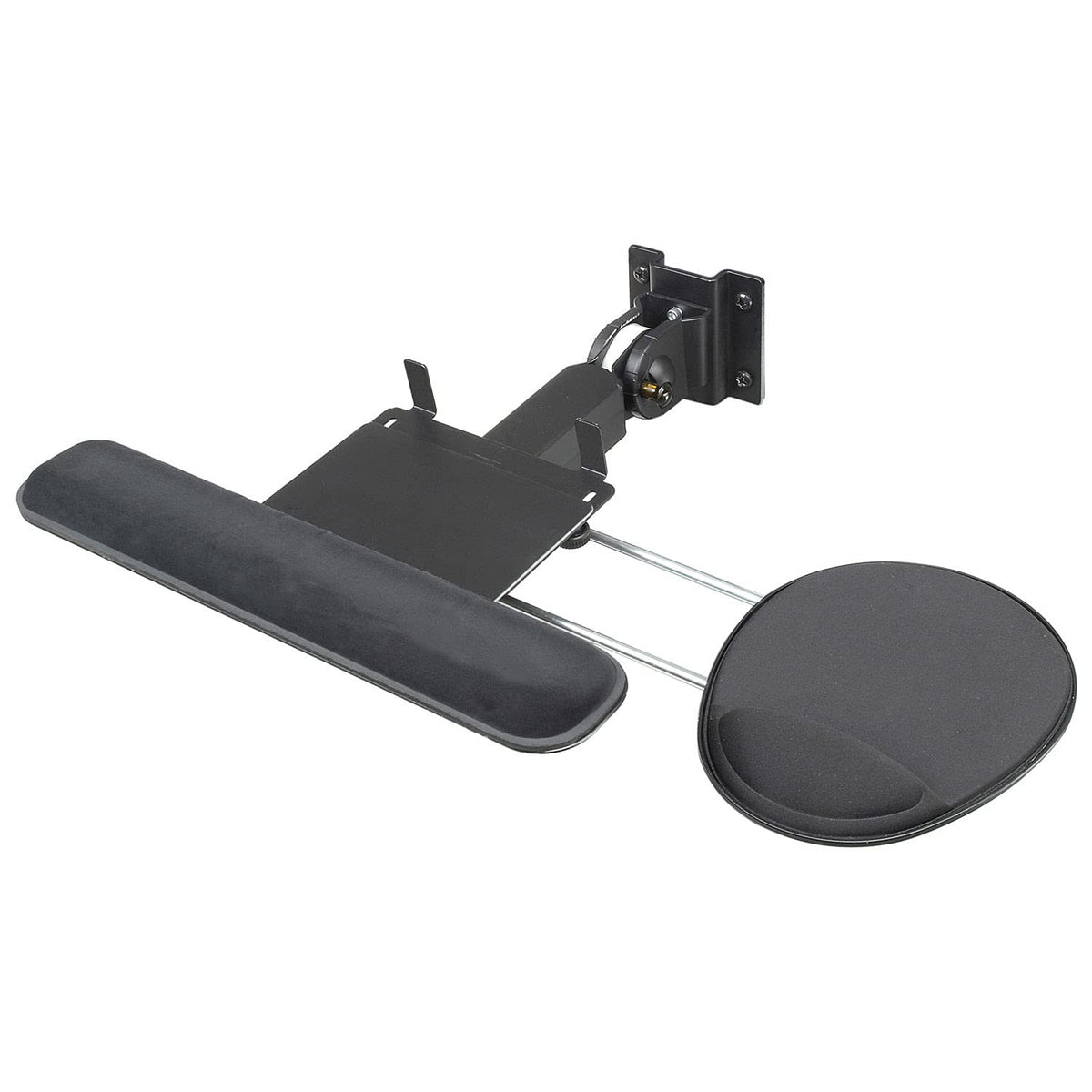 Folding Keyboard & Mouse Tray for Orbit Workstation by Global Industrial – 18" x 20", Black, Model 250966