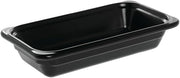Emile Henry Ceradon 1/3 Size Black Ceramic Insert Pan - 12 1/2" L x 6 3/4" W x 2 1/2" D