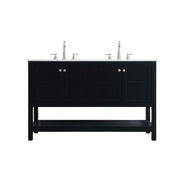 Theo Bathroom Vanity black by Lighting Design – Wood, Black, Model VF16454DBK