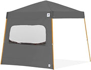E-Z UP Single Sidewall with Screened Window, Fits 10' Angled Leg, Truss Clip Attachment, Gray (Canopy/SHELTER NOT Included)