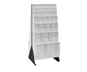 QUANTUM STORAGE SYSTEMS 52" H x 24" W x 21" D / 76 Drawers Tip Out Bin Stand White / White Storage Racks