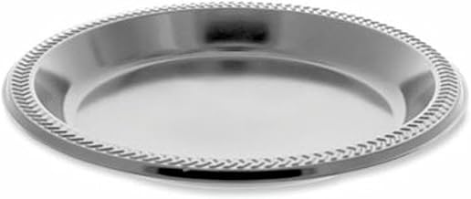 Meadoware Impact Plastic Dinnerware, Plate, 10.25" Dia, Black, 500/Carton