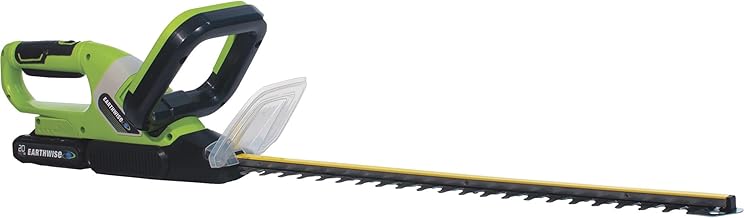 Earthwise LHT12021 20V 20" Hedge Trimmer, 2Ah Battery & Fast Charger