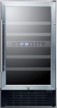 Summit 18” Wine Cellar, Stainless Steel- SWC182Z | 28 Bottle Capacity, Commercially Approved, 3.3 cu.ft.Capacity, Built-In