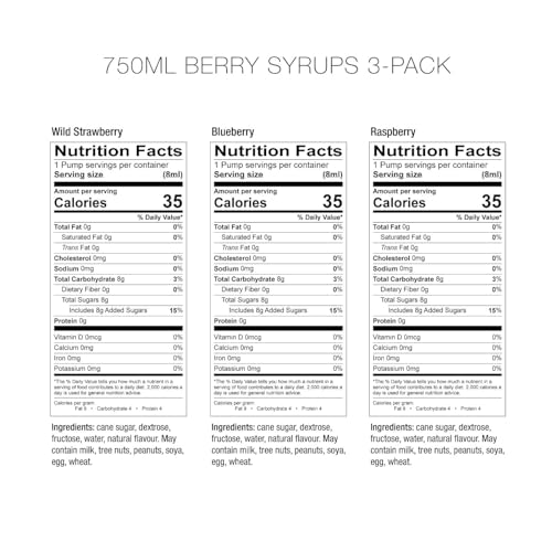 Amoretti Berry Syrups 3 Pack / 25.4 Fl Oz (Pack of 1) / 1 Syrups