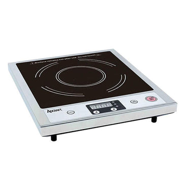 Slim Design Countertop Induction Range Cooker with One Burner by Adcraft – 13 in. W x 15.75 in. D x 2.38 in. H, Stainless Steel, Silver, Model IND-A120V