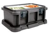 () Top-Load Food Pan Carrier - Ultra Pan Carrier by Cambro – 20-Quart, 12.0 inches, Plastic, Black, Model UPC160110