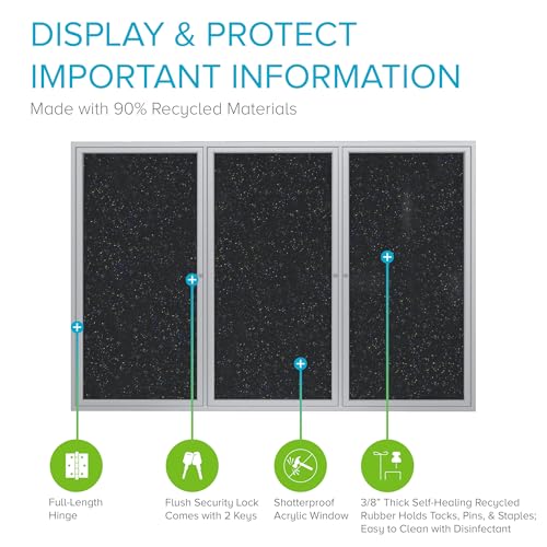 Ghent 36" x 72" / Confetti / Modern Message Boards & Signs