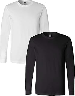 BELLA+CANVAS 3501-White/3501-Black-2XL-2pk Default Title 2XL