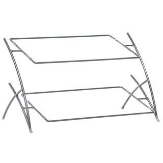 Buffet Stand Cake Stand 2-Tier Buffet - 28" L x 25" W x 14" H by HUBERT – Metal, Flint, Model 688640139344