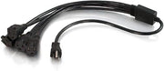 Legrand - C2G Power Cord with 1 to 4 Power Splitter, 16 AWG Power Cord, Black Power Squid, 1.5 Foot Power Cord Extension and Splitter, 1 Count, C2G 29803 - TAA Compliant