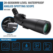 Barska 20-60x80mm / 20-60x80 / Black Spotting Scopes