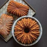 Cut Crystal 10-Cup Bundt Pan by Nordic Ware – 10 cups, Aluminum, Gold, Model 92893AEU