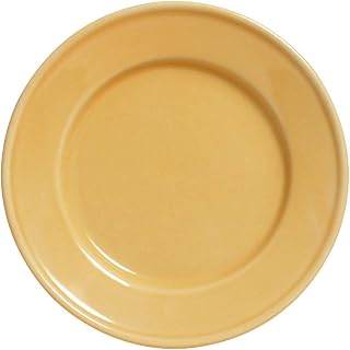 Tuxton China DYA-074 Plate, 7-1/2" Diameter, Round, Wide Rim, Microwave and Dishwasher Safe, Oven Proof, Fully Vitrified, Ceramic, DuraTux, Assorted Colors, Pack of 36