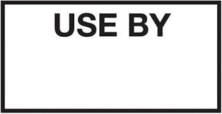 Monarch White Labels with Black Print Use by for 1110 1-Line Pricing Gun - 19mmL x 10mmH, 16 Sleeves