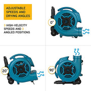XPOWER 15.9" x 18.7" x 18.7" / Pro P-830H / Blue Air Dryers, Blowers & Blades