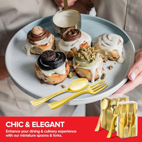 Stock Your Home Gold / 4 Inch / Modern Spoons