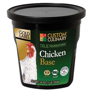 Gold Label Gluten Free Chicken Base by Custom Culinary – 16.0 Ounce (Pack of 6), Pack of 6