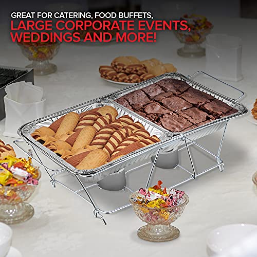 Stock Your Home Pans / Silver / 10.0 inches Chafing Dishes