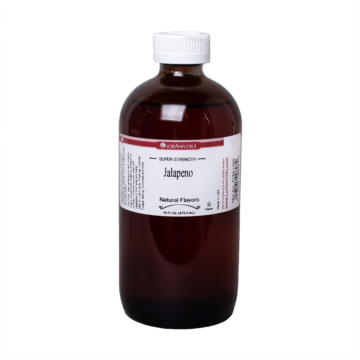 LorAnn Jalapeno SS Flavor by LorAnn Oils – 16 ounce, Orange, Model 0154-1000