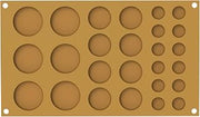Silikomart Pois Silicone Decor Mold – 3D Geometric Accents for Pastry and Plating – 26 Cavities