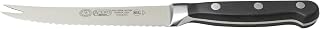 Winco 5" Black Stainless Steel Tomato Knife