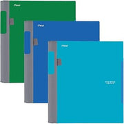 Five Star Advance Spiral Notebooks, 1 Subject, College Ruled Paper, 100 Sheets, 11" x 8-1/2", Blue, Green, Teal, 3 Pack (38633)