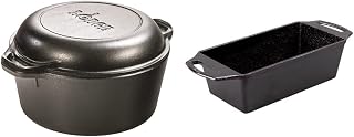 Lodge Cast Iron Serving Pot and Loaf Pan Bundle
