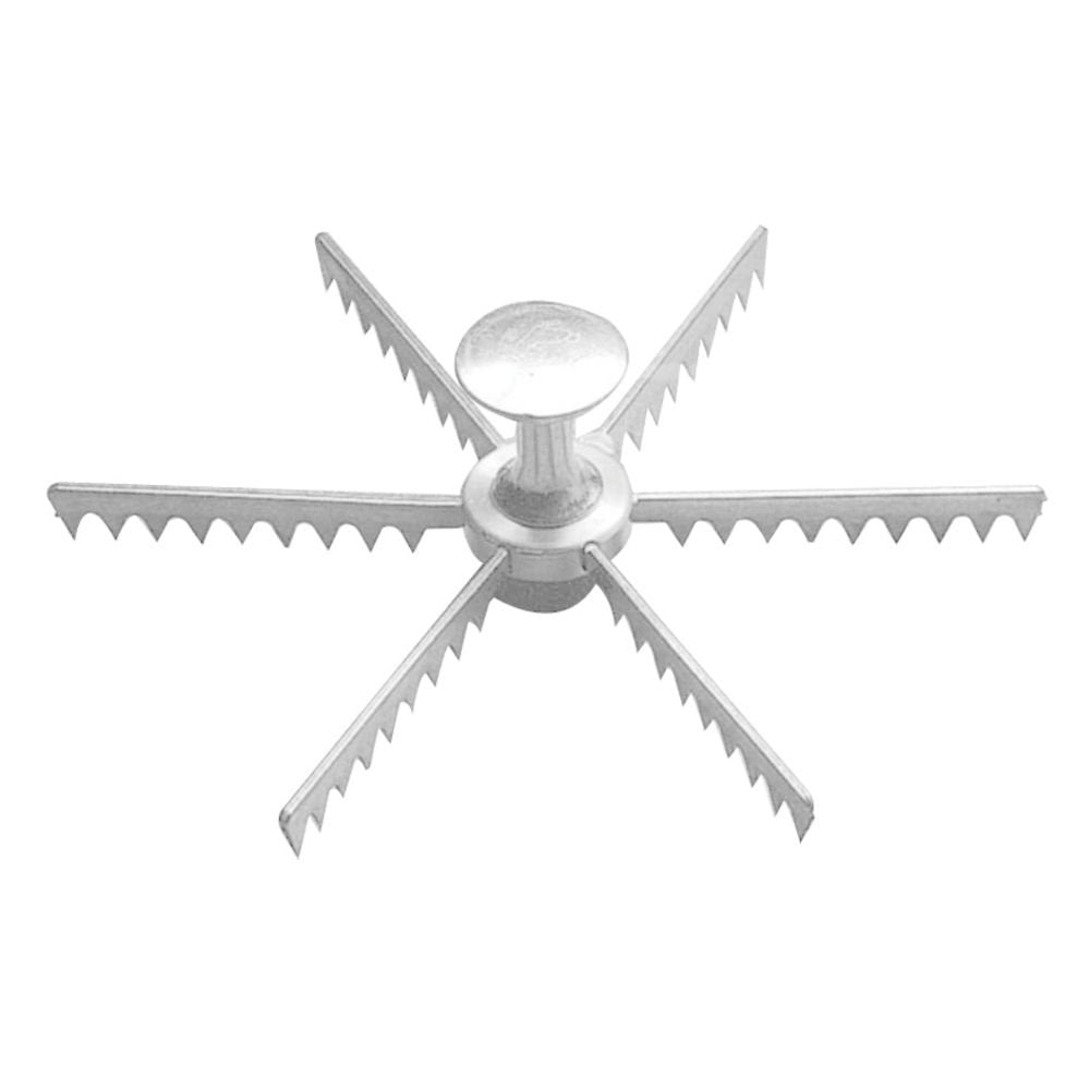 Browne 6 Slice Pie Marker by Browne Foodservice – 6-Cut, Aluminum, Silver, Model 8406