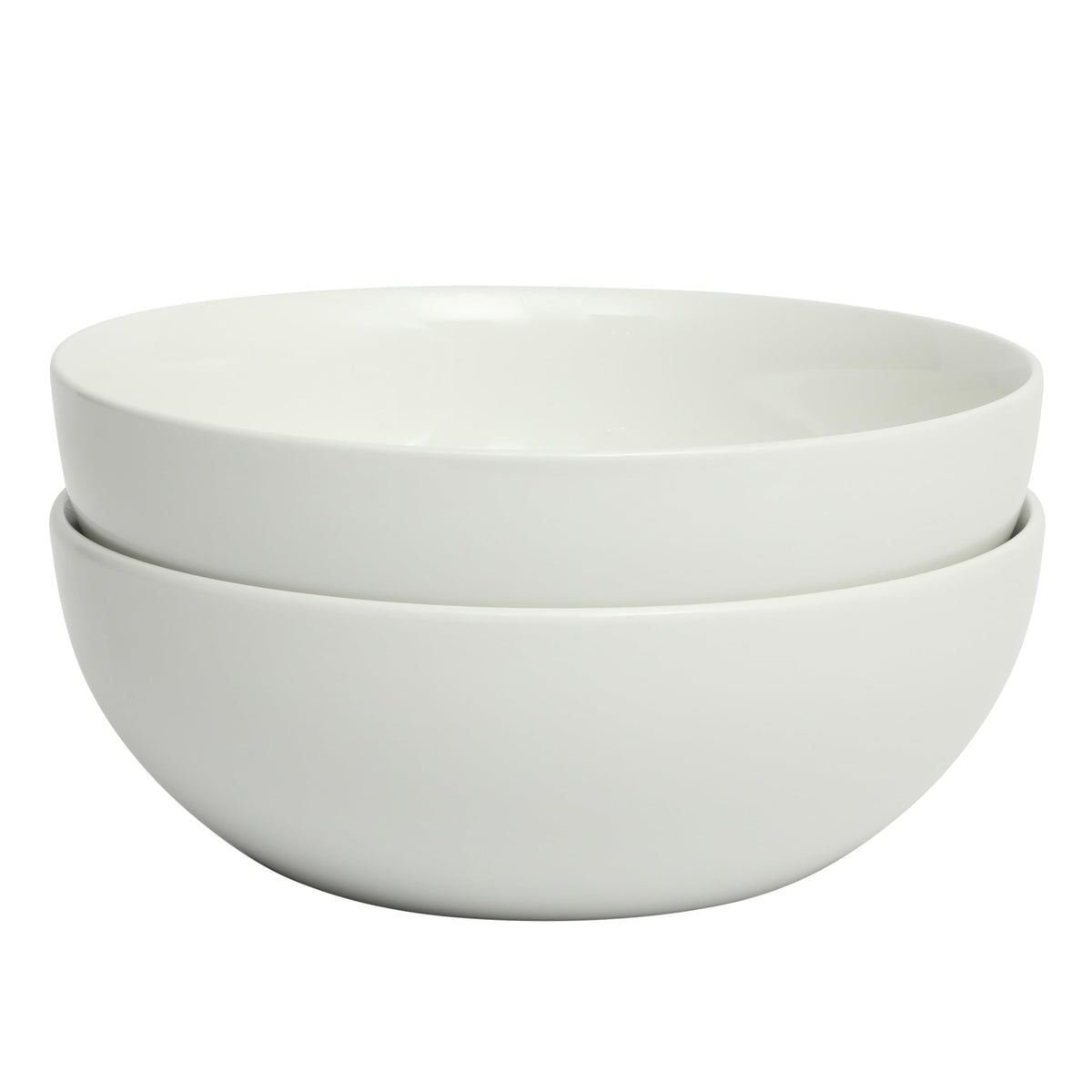 Gibson Home Porcelain Serving Bowls, 100 oz 10 Inch, White Set of 2