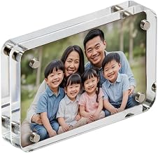 Azar Displays 104438-RND Acrylic Block 4.5" x 3" Vertical/Horizontal Frame w/Rounded Corners
