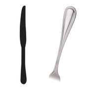 Balance - Med Weight Rim Style Mirror Finish 18/0 Dinner Knife - Case of 1 Dozen by WALCO – Stainless Steel, Silver, Model 7945