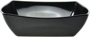 Square Serving Bowl 167 oz Black Melamine - 13 1/4"L x 13 1/4"W x 3 1/2"H
