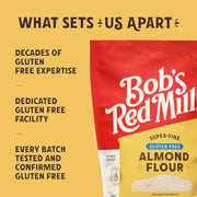 Bob's Red Mill 16 Ounce (Pack of 4) / Natural / Resealable Almond