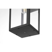 William One Light Outdoor Wall Sconce Black by Lighting Design – Iron, Black