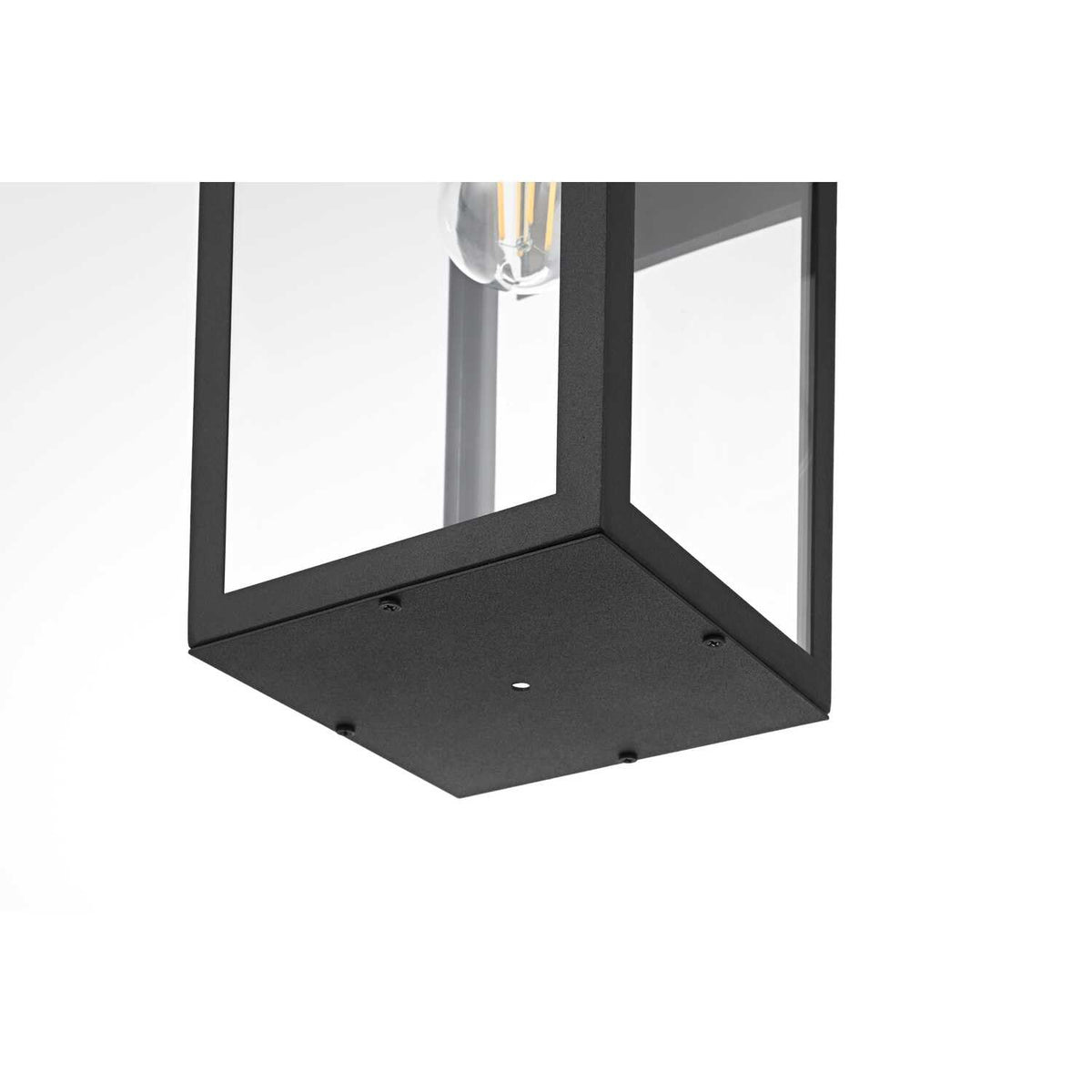 William One Light Outdoor Wall Sconce Black by Lighting Design – Iron, Black