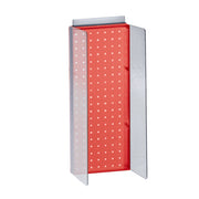 8" W x 20.625" H Pegboard Powerwing Display with 3" W Side Wings in Translucent Red by Azar Displays – Plastic, Model 700359-RED