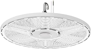 Lithonia Lighting White Round LED High Bay Light Adj Lumens, 4000K/5000K