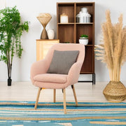 Convenience Concepts Sherpa Blush / Chair / (L) 25.25 in. x (W) 26.75 in. x (H) 33.5 in. Chairs