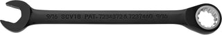 Black Chrome Combo Reversible Ratchet Wrench 9/16" - Spline