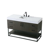 Caroline Bathroom Vanity Mocha Brown by Lighting Design – Wood, Mocha Brown, Model 5608114