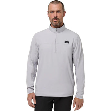 Mens Wanderlust Quarter Zip by TravisMathew – 3X-Large, Polyester Blend, Micro Chip, Model 1MAA041