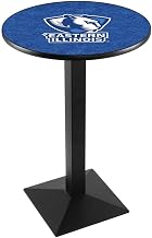 Holland Bar Stool Co. L217-36" Black Wrinkle Eastern Illinois Pub Table with 36" Dia. top