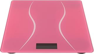 Highly Accurate Digital Bathroom Scale for Body Weight with Tempered Glass Surface and Automatic Power, Sleek Compact Design for Home and Bathroom Use, 0.2-180kg Capacity