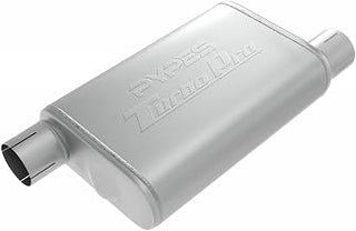 Pypes Performance Exhaust MVT10: Turbo Pro Muffler 2.5 Inch Offset Inlet/Offset Outlet,Multi