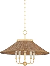 Hudson Valley Lighting MDS2103-AGB Kensington - 5 Light Chandelier - 20.25 Inches Tall and 27.5 Inches Wide - Aged Brass
